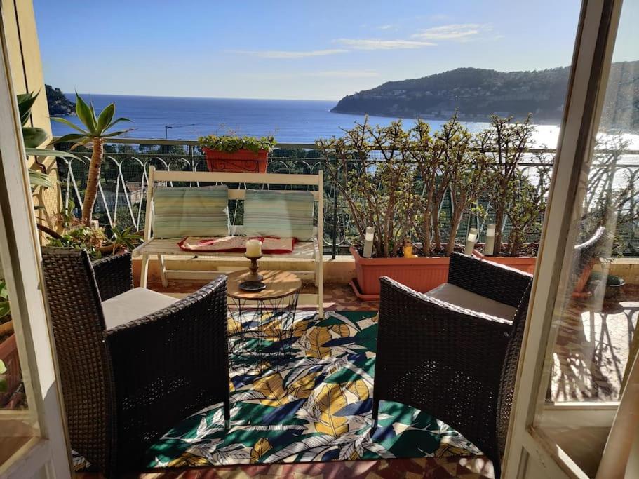 Vintage Flat On Villefranche Bay - Free Car Park Exterior foto