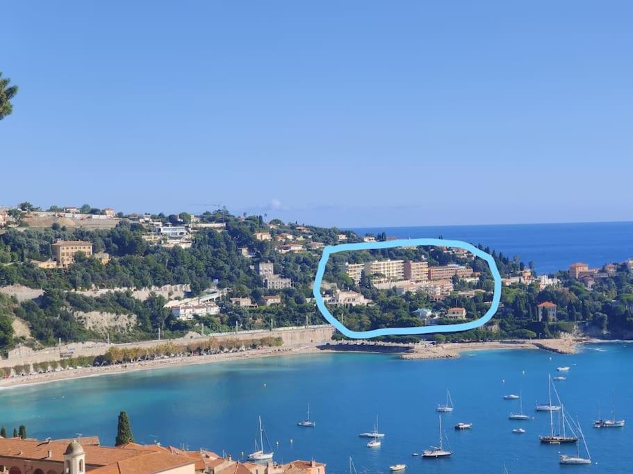 Vintage Flat On Villefranche Bay - Free Car Park Exterior foto